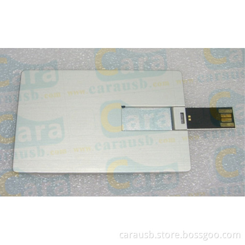 Aluminum metallic card shape flip usb disk bank credit cards appearance 8GB